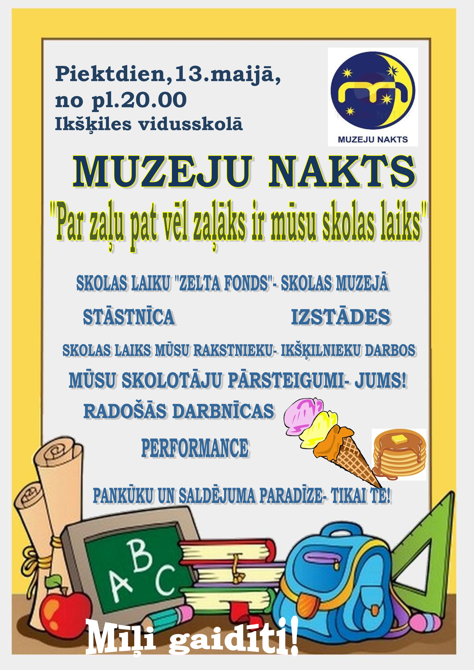 Muzeju nakts afiša