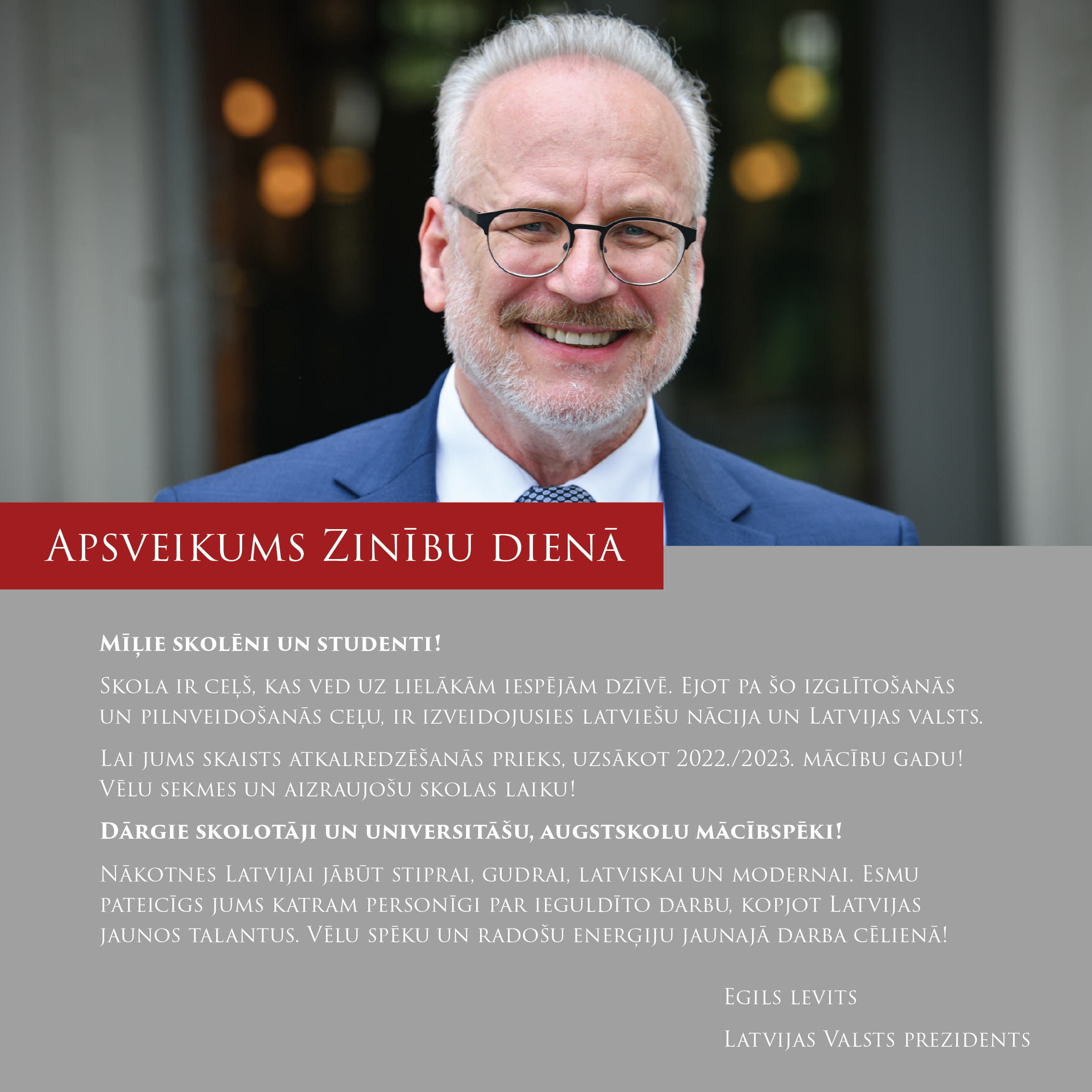 Prezidenta sveiciens
