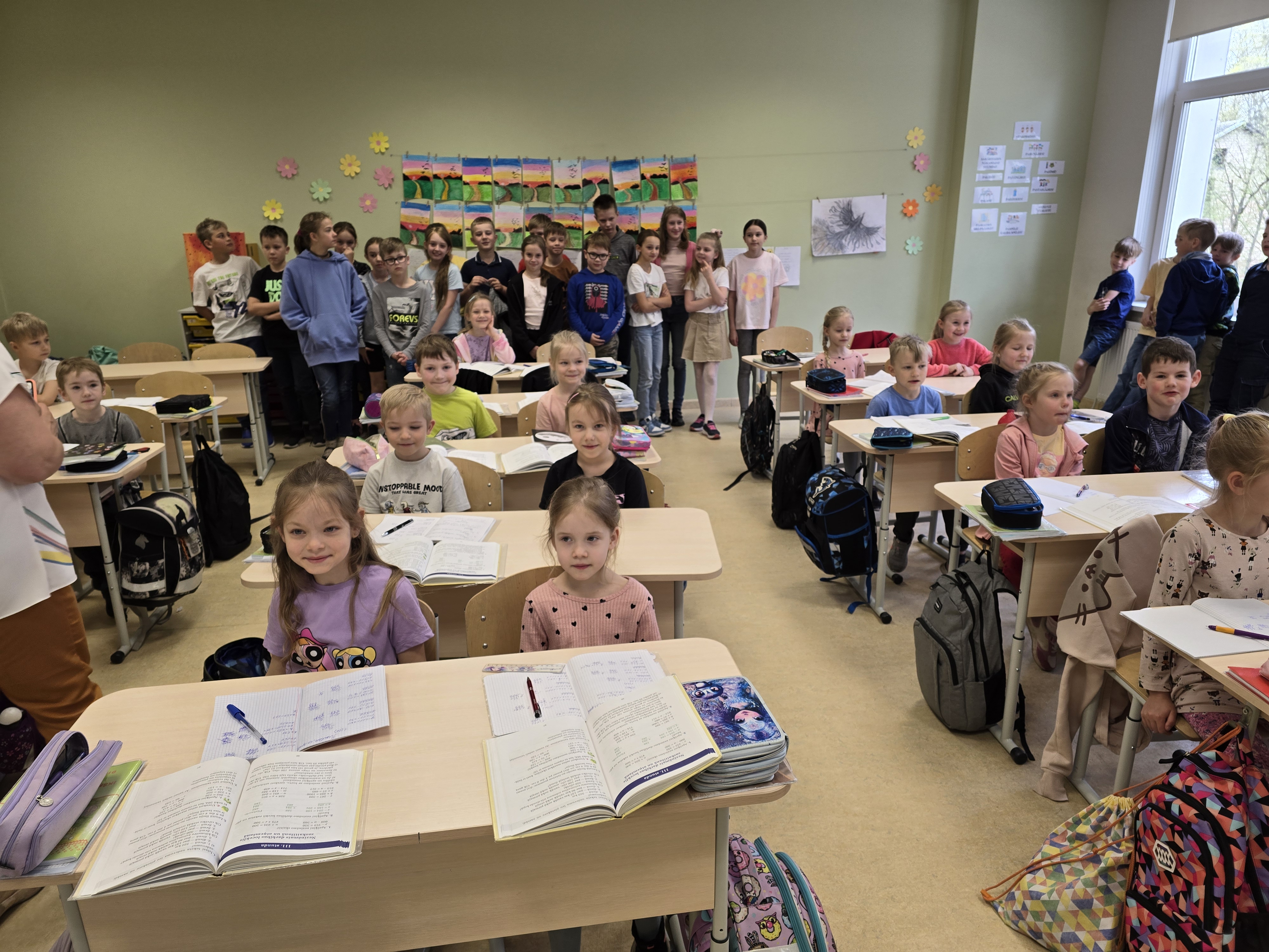 Bērnudārznieki skolā