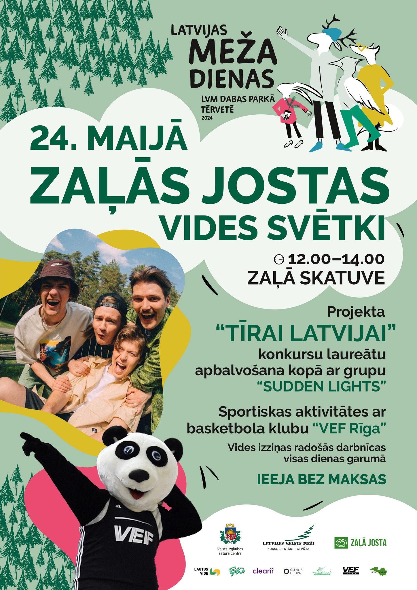 Zaļā josta pasākums Tērvetē