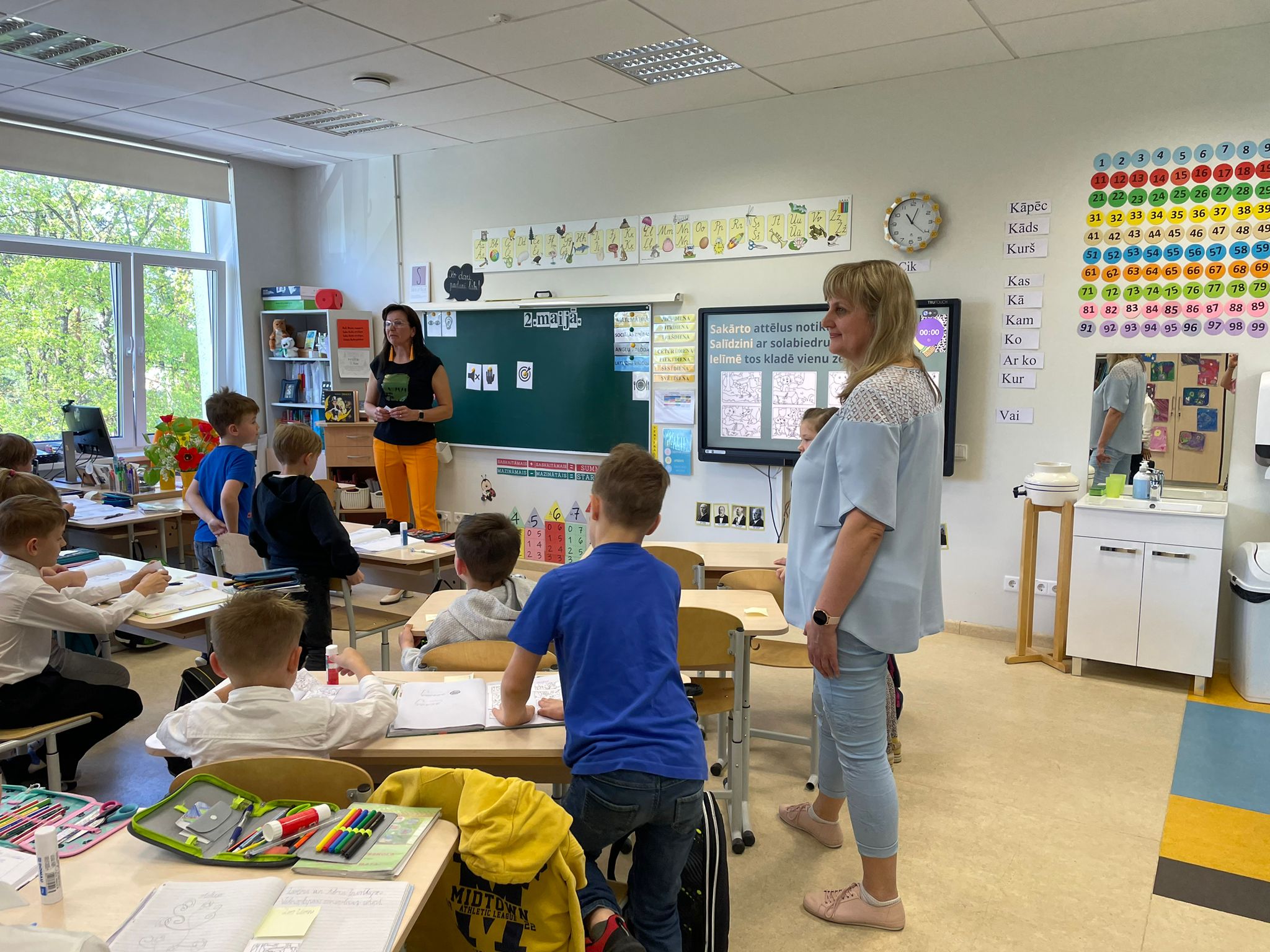 Ozolnieku skolotāju vizītes laikā 