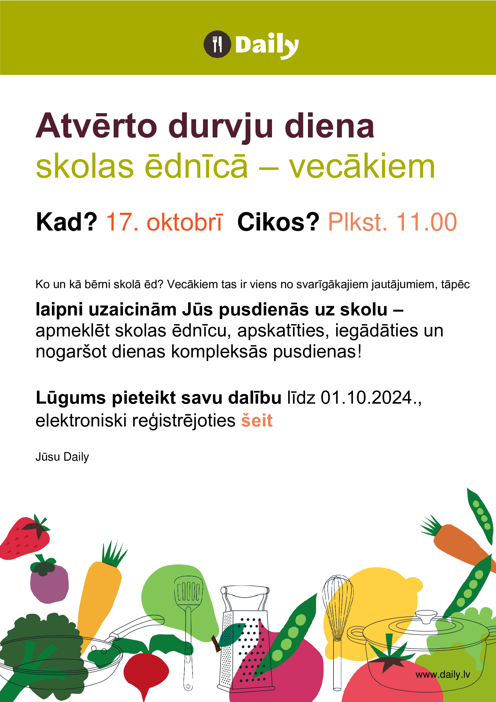 Atvērto durvju diena vecākiem
