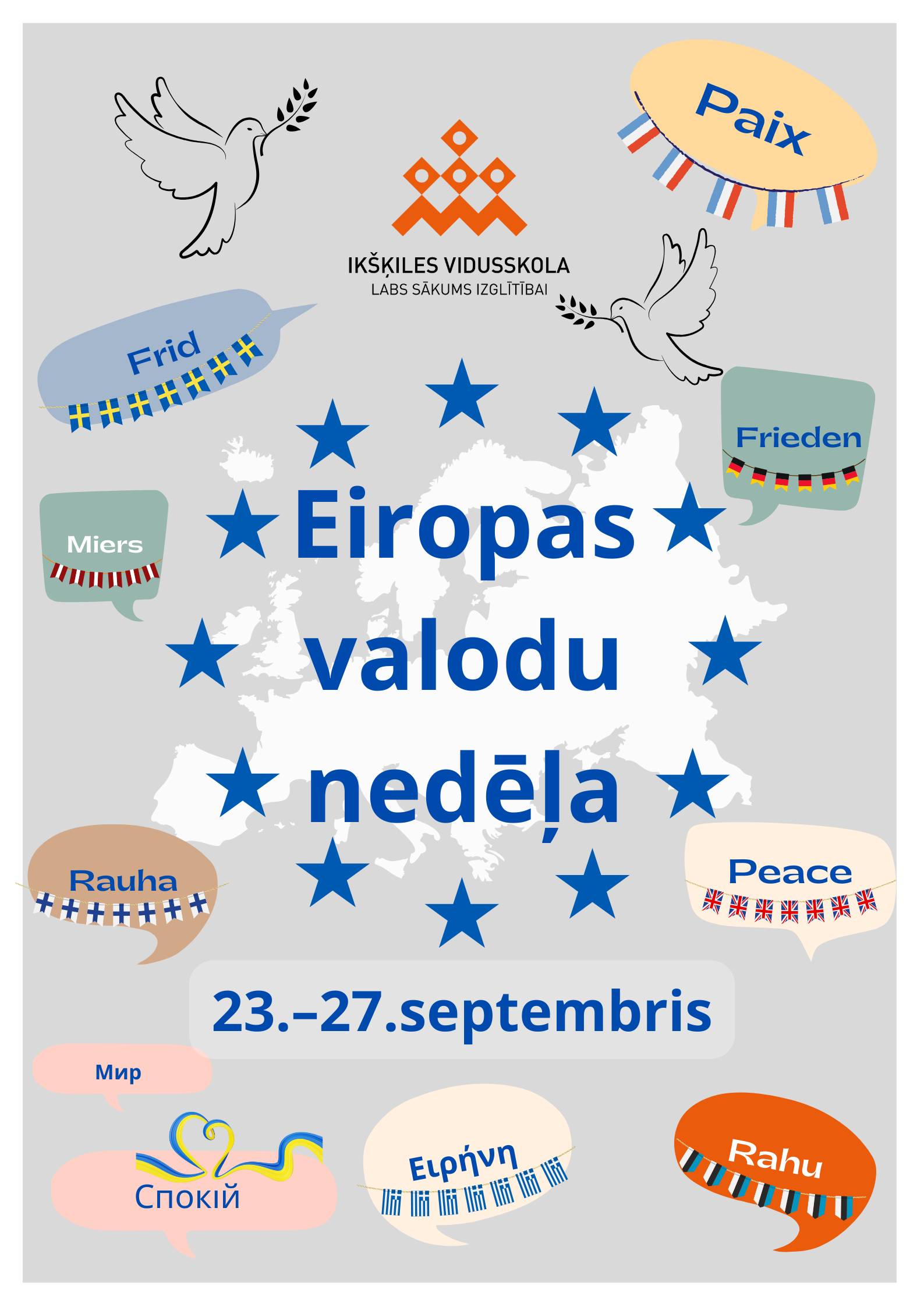 Eiropas valodu nedēļas plakāts